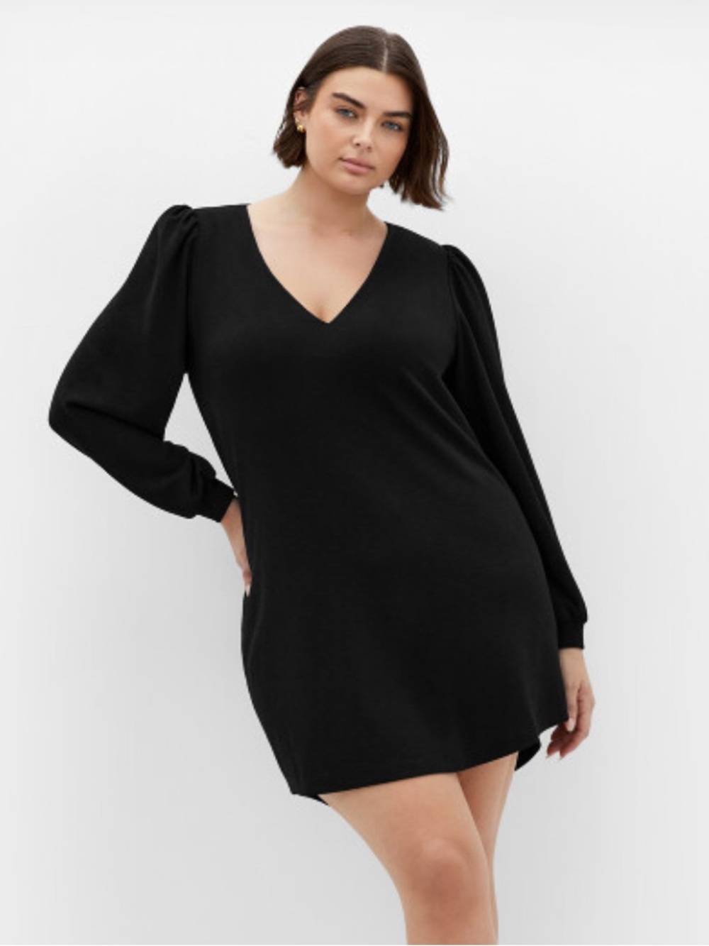 City Chic Long Sleeve Mini Dress